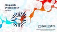 DiaMedica Corporate Presentation