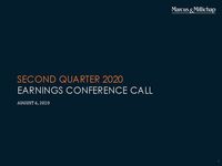 Second Quarter 2020 Earnings Conference Call Presentation