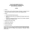 2025 Annual Meeting Agenda