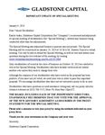 Important Update on Special Meeting