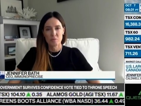 ImmunoPrecise - BNN Bloomberg-TV