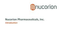 Nucorion - Overview November 1, 2020