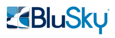 typographic logo for BlueSky