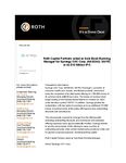 Roth Capital Partners acted as Sole Book-Running Manager for Synergy CHC Corp. (NASDAQ: SNYR) in its $10 Million IPO