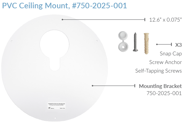 Drywall Flat PVC Ceiling Antenna Mounting Bracket