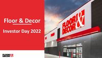Floor & Decor Investor Day Presentation