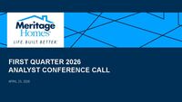 1st Quarter 2026 Conference Call - Slides