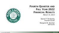 Fourth Quarter 2022 Financial Results