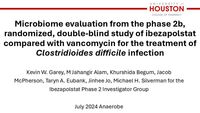 Presentation: Anaerobe Conference 2024, Garey, Phase 2 Microbiome Data