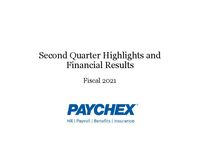 Second Quarter 2021 Investor Presentation