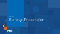 Q4 2020 Intel Corporation Earnings Conference Call