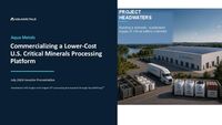 Aqua Metals Investor Presentation – July 2026