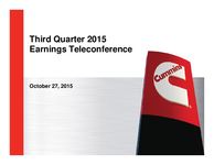 Q3 2015 Earnings Presentation