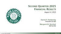 Second Quarter 2025 Financial Results