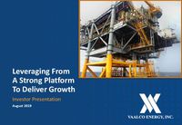 Investor Presentation - August 2019