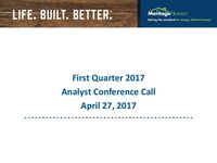 1st Quarter 2017 Conference Call - Slides