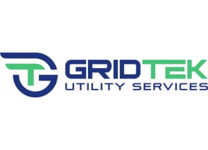 typographic logo for Gridtek Utility Services