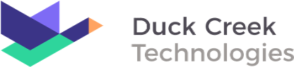 typographic logo for Duck Creek Technologies