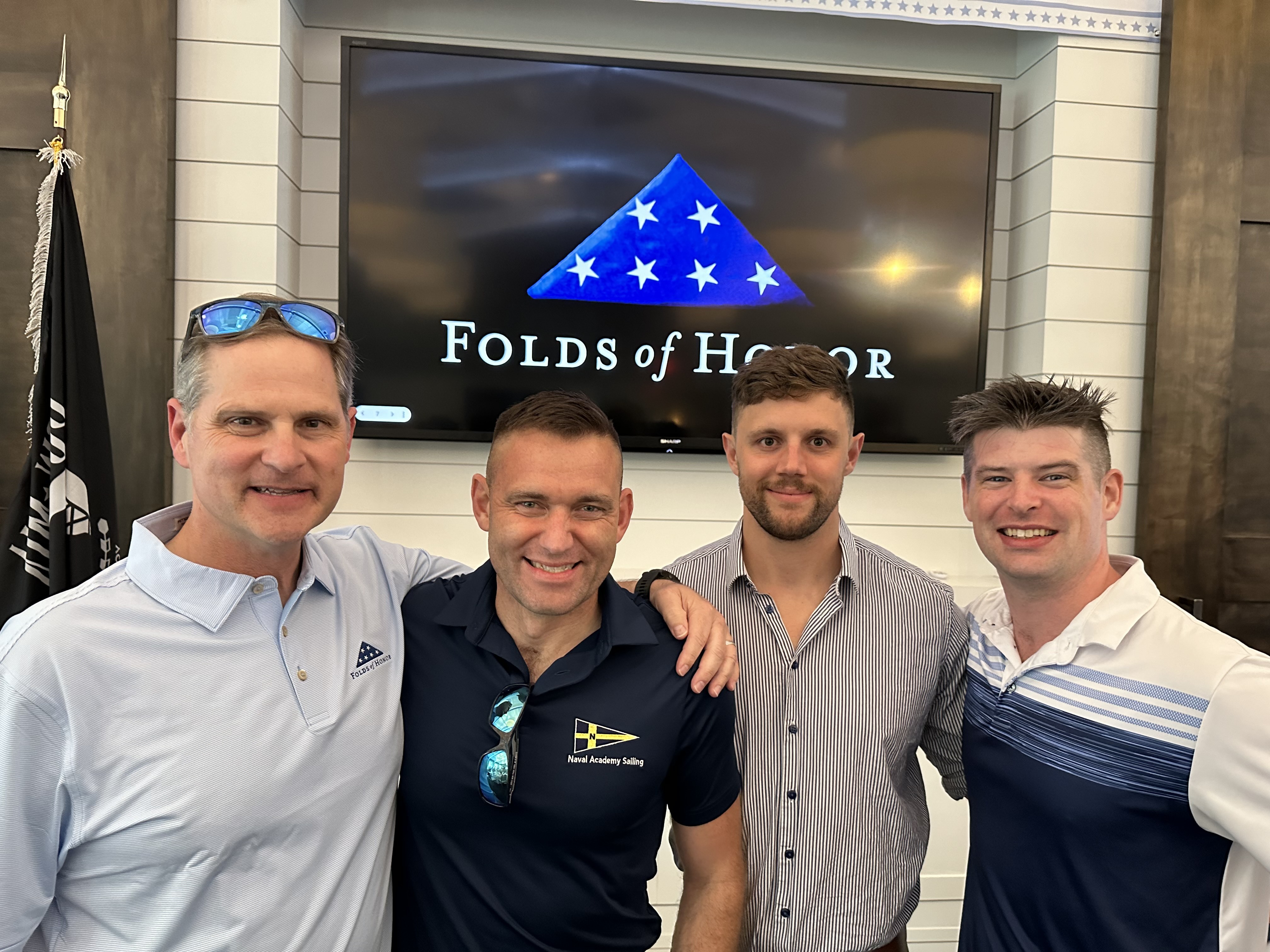 Veteran ERG members at the Folds of Honor charity golf tournament in Concord, Mass.