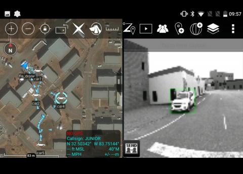 Outfitted with minimal technology, a new kind of drone showed that it could fly without a remote pilot, GPS guidance, communications link and pre-programmed map of the area. (Credit: Draper)