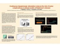 Continuous dopaminergic stimulation reduces the risk of motor complications in animal models of Parkinson’s disease