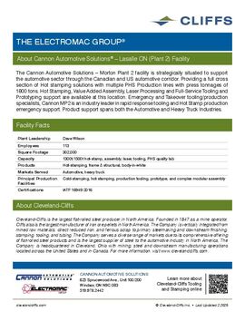 Cannon Automotive Solutions -- LaSalle Plant #2