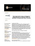 Roth Capital Partners acted as Co-Manager for Intuitive Machines, Inc. (NASDAQ: LUNR) in its $345 Million Convertible Senior Notes Transaction
