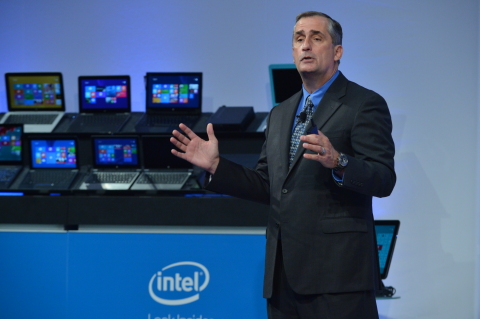 Pictured: Intel CEO Brian Krzanich, tells investors at Intel's annual investor meeting on Nov. 21, 