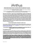 iAnthus - News Release re Mailing of Materials for Meetings