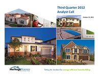 3rd Quarter 2012 Conference Call - Slides