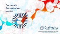 DiaMedica Corporate Presentation