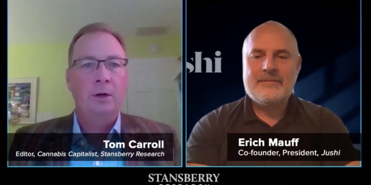 Erich Mauff, President, Board Member and Founder of Jushi Catches Up with Tom Carroll, Editor, Cannabis Capitalist, Stansberry Research