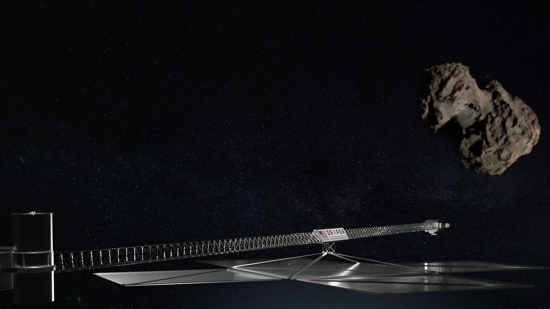 Rendering of the Thin Film Isotope Nuclear Engine Rocket Project