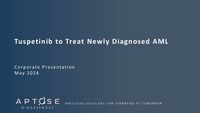 Aptose Corporate Presentation May 2024