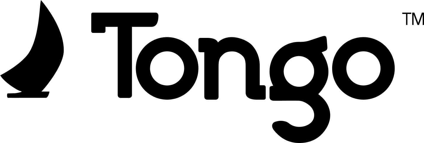 Typographic logo for Tongo