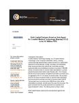 Roth Capital Partners Acted as Sole Agent for Creative Medical Technology (Nasdaq:CELZ) in its $17 Million PIPE