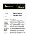 Roth Capital Partners Acted as Lead Placement Agent for Panbela Therapeutics, Inc. (Nasdaq: PBLA) in its $15 Million Follow-On
