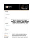 Roth Capital Partners acted as Sole Book-Running Manager and Sole Placement Agent for MultiSensor AI Holdings, Inc. (Nasdaq: MSAI) in its $11.5 Million Follow-On Offering and $15 Million Private Placement, for a total of $26.5 Million