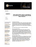 Roth Capital Partners acted as Co-Manager for Kura Sushi USA, Inc. (Nasdaq: KRUS) in its $68 Million Follow-On
