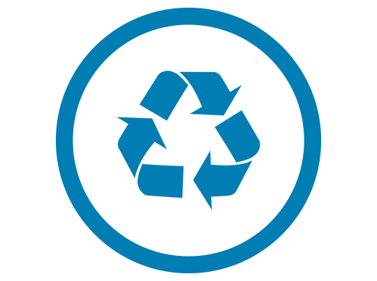 100% infinitely recyclable materials