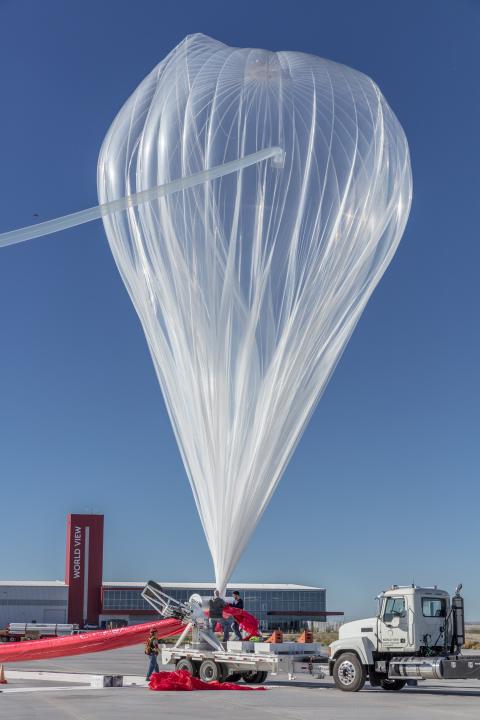 Draper demonstrated the ability to accurately navigate a balloon in suborbital flight during a test conducted for NASA by World View® Enterprises. Image: courtesy of World View® Enterprises.