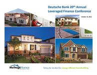 Deutsche Bank 20th Annual Leveraged Finance Conference - Slides