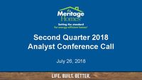 2nd Quarter 2018 Conference Call - Slides