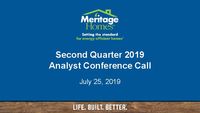 2nd Quarter 2019 Conference Call - Slides