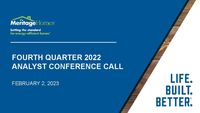 4th Quarter 2022 Conference Call - Slides