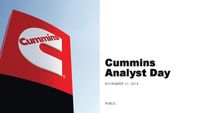 2019 Analyst Day Presentation