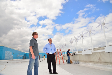 Intel Headquarters Building Topped With Wind Turbines
