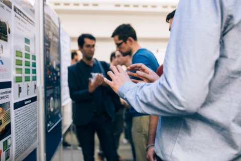 Members of the Intel Neuromorphic Research Community share research progress and results at the group’s October 2019 fall workshop in Graz, Austria. (Credit: Intel Corporation)