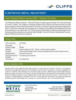 Fleetwood Metal Industries -- Otterville