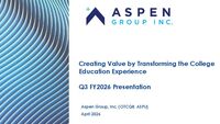 Q3 2026 Financial Results Presentation